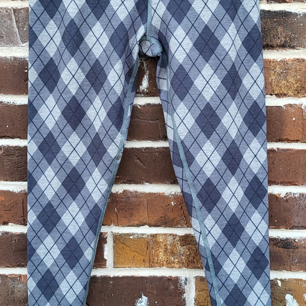 💔Beyond Yoga Womens Leggings High Waisted Plaid Size Large Gray - Picture 5 of 9